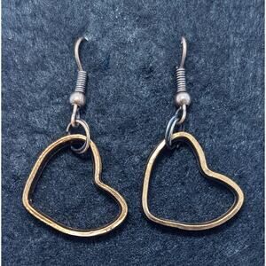 Heart Earrings Created From Real Copper Pennies